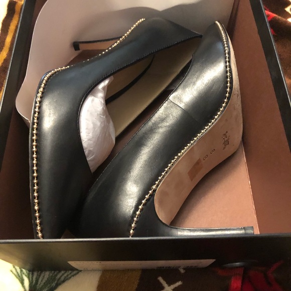 EUC Coach Waverly BeadChain Pumps 100% Leather - Picture 3 of 9